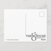 "Vliegen over Sandia" Briefkaart (Achterkant)