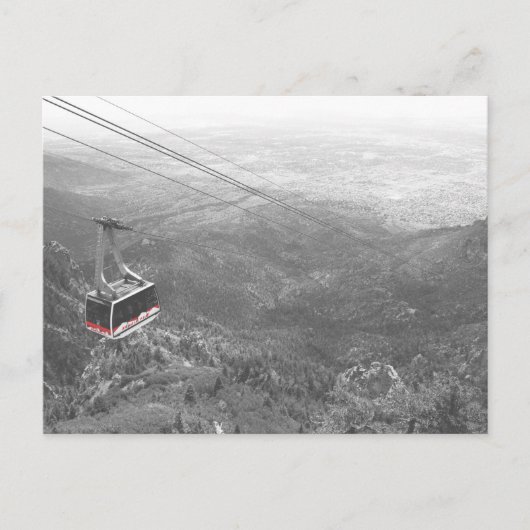 "Vliegen over Sandia" Briefkaart (Voorkant)