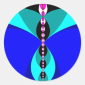 Vliegen Ronde Sticker (Voorkant)