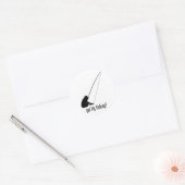 Vliegen Ronde Sticker (Envelop)