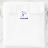 Vliegen Ronde Sticker (Tas)