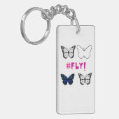 Vliegen! Sleutelhanger van vlinder (Voorkant Links)
