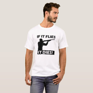 Vliegen Sterven Grappig Tshirt
