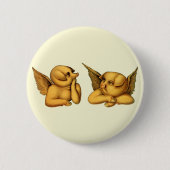 Vliegen tegen engels met vleugels Fantasy Animals  Ronde Button 5,7 Cm (Voorkant)