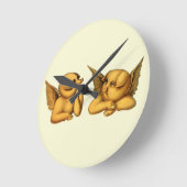 Vliegen tegen engels met vleugels Fantasy Animals  Ronde Klok (Hoek)