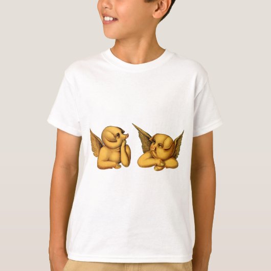 Vliegen tegen engels met vleugels Fantasy Animals  T-shirt (Voorkant)