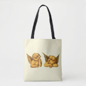 Vliegen tegen engels met vleugels Fantasy Animals Tote Bag (Voorkant)