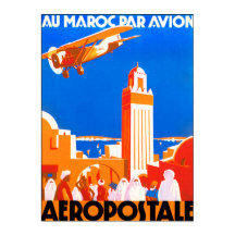 Vliegen tegen Marokko Air. Aeropostale