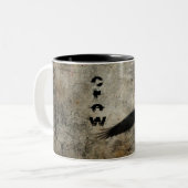 vliegen tweekleurige koffiemok (Voorkant links)