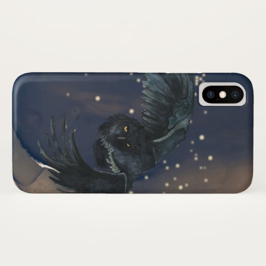 Vliegen Uil in de NachtiPhone / iPad case (Achterkant (horizontaal))