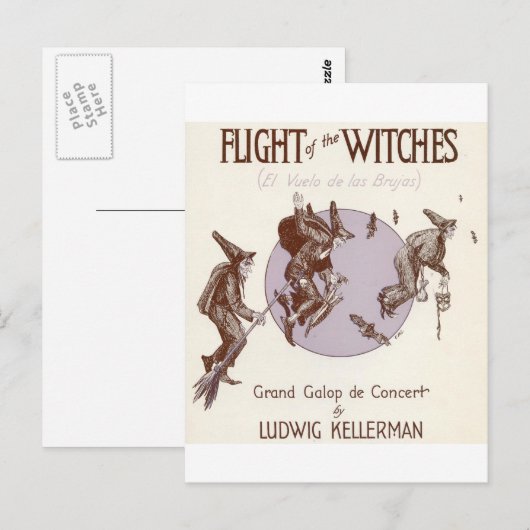 Vliegen van de getuigen briefkaart (Voorkant / Achterkant)