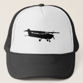 Vliegen van het Silhouet Cessna van het vliegtuig Trucker Pet (Voorkant)