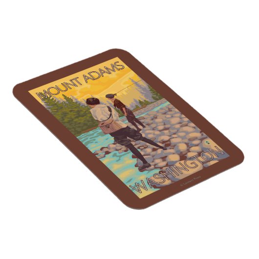 Vliegen van vrouwen - Mount Adams, Washington Magneet (Rechterzijde)