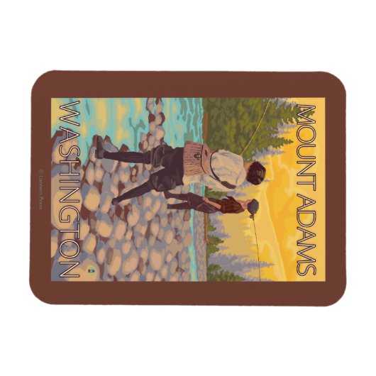 Vliegen van vrouwen - Mount Adams, Washington Magneet (Horizontaal)