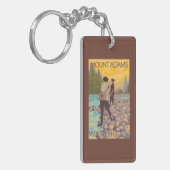 Vliegen van vrouwen - Mount Adams, Washington Sleutelhanger (Voorkant Links)