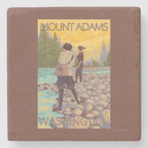 Vliegen van vrouwen - Mount Adams, Washington Stenen Onderzetter