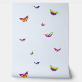 Vliegen veelkleurige vlinders behang (Afrollen)