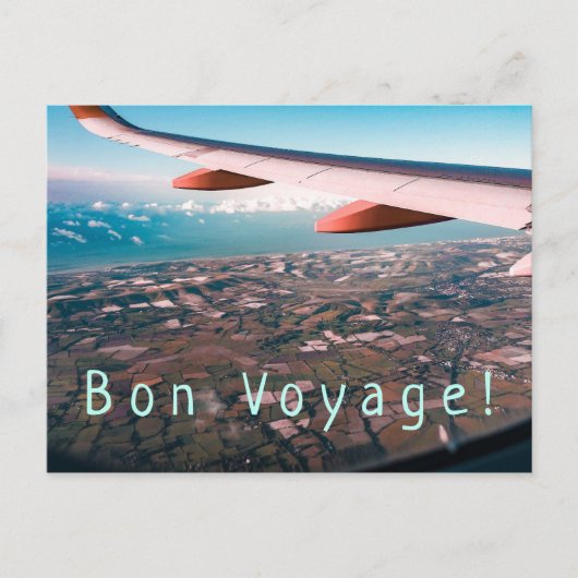 Vliegen ver, ver weg & Bon Voyage Briefkaart (Voorkant)