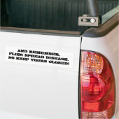 vliegen verspreiden ziekte bumpersticker (Op Truck)