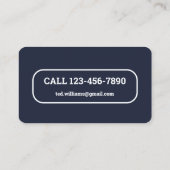 Vliegen Visitekaartje (Achterkant)