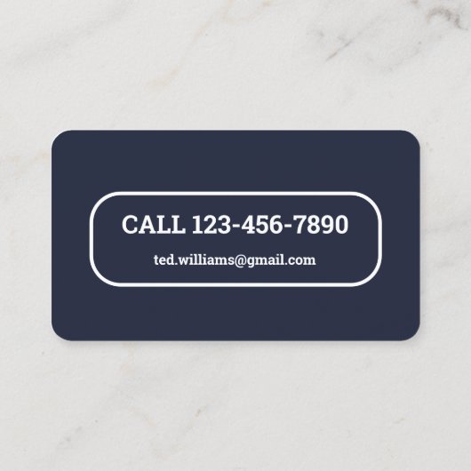 Vliegen Visitekaartje (Achterkant)