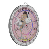 Vliegen voor de ringbandpartij dartbord (Voorkant Links)