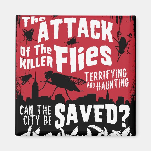 Vliegenaanval! Magneet (Voorkant)