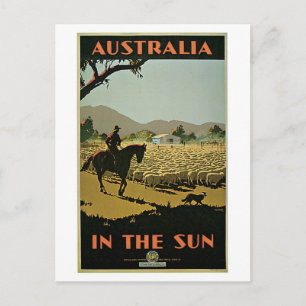 vliegenadvertentie uit de jaren dertig Australië Briefkaart