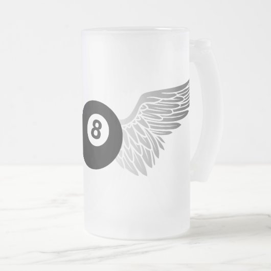 vliegenbal matglas bierpul (Voorkant rechts)