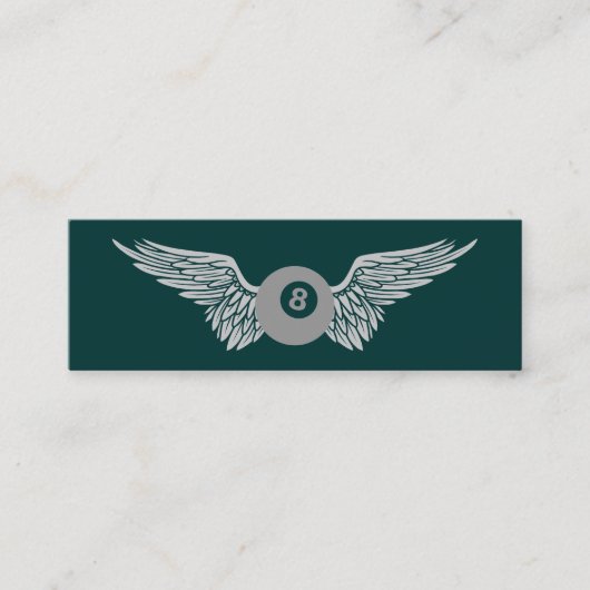 vliegenbal mini visitekaartje (Voorkant)