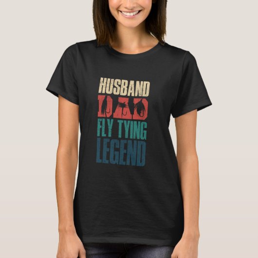 Vliegenbinden Fly Casting Fly Vissen Vliegenbinden T-shirt (Voorkant)