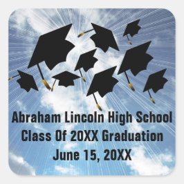 Vliegend Afstuderen Petten Klasse van 20XX Sticker