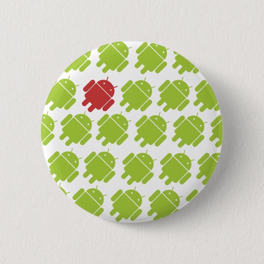 Vliegend Android Red Ronde Button 5,7 Cm (Voorkant)