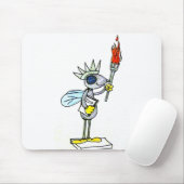 vliegend beeld van vrijheid muismat (Met muis)