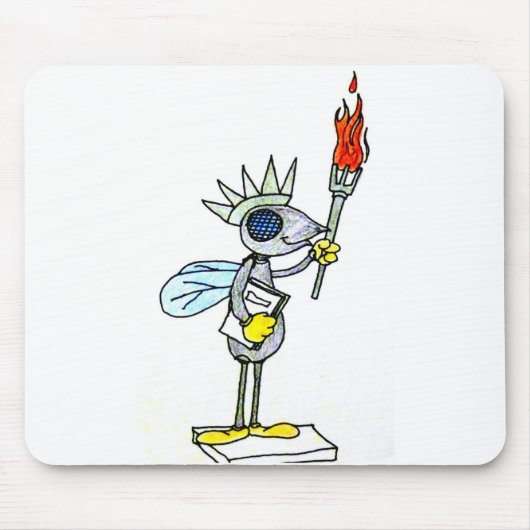 vliegend beeld van vrijheid muismat (Voorkant)