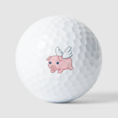 Vliegend biggetje met vleugels golfballen (Voorkant)