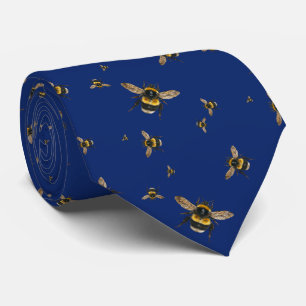 Vliegend Bombapatroon Navyblauw Stropdas