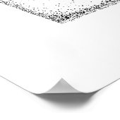 Vliegend Canada Geese Pen en inkttekening Poster (Hoek)