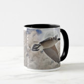 Vliegend Canada Goose & Clouds Wildlife Drink Mok (Voorkant rechts)