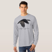 Vliegend Canada Goose Earth Day Vogelliefhebbers V T-shirt (Voorkant volledig)