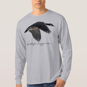 Vliegend Canada Goose Earth Day Vogelliefhebbers V T-shirt