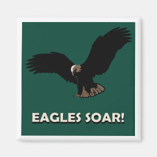 Vliegend Eagle Square Magneet