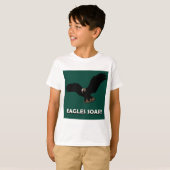 Vliegend Eagle Square T-shirt (Voorkant volledig)