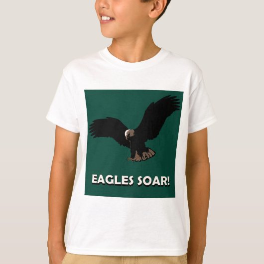 Vliegend Eagle Square T-shirt (Voorkant)