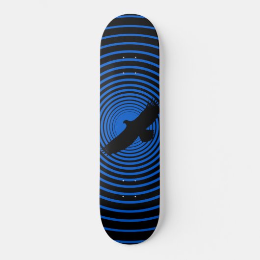 Vliegend eskaar Skateboard Blue - Aangepaste kleur (Voorkant)