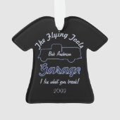 Vliegend gereedschap garage Kerstversiering Ornament (achterkant)