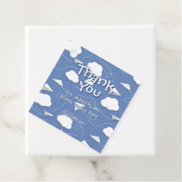 Vliegend gevouwen papier Vliegtuigen Verjaardag Be Bedankjes Labels