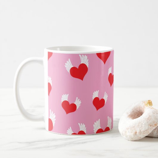 Vliegend Hart Koffie Mok (Met donut)