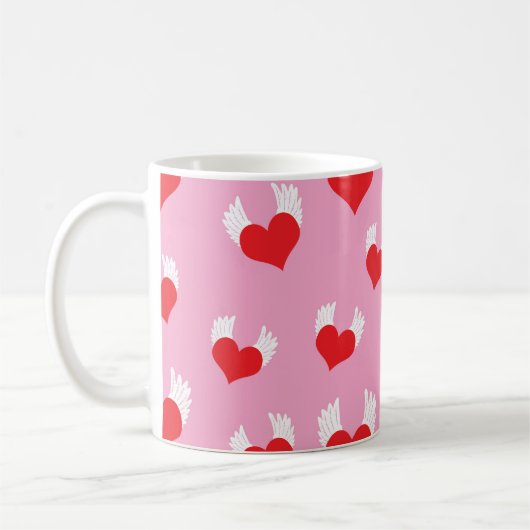 Vliegend Hart Koffie Mok (Links)