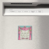 Vliegend Hart ~ Magneet Save the Date Love (Insitu (Vaatwasser))